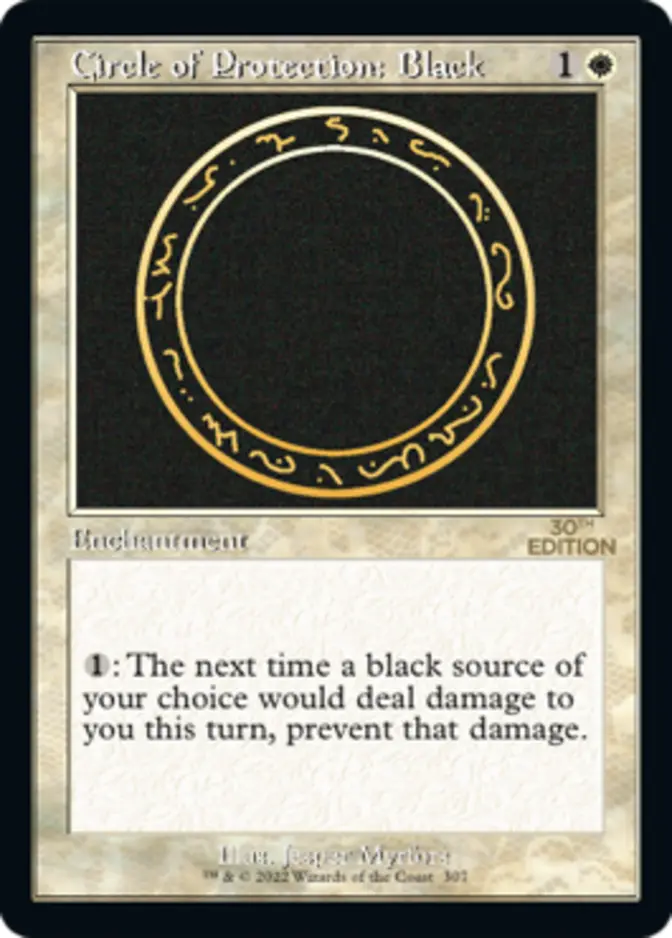 Circle of Protection: Black <retro> [30A]