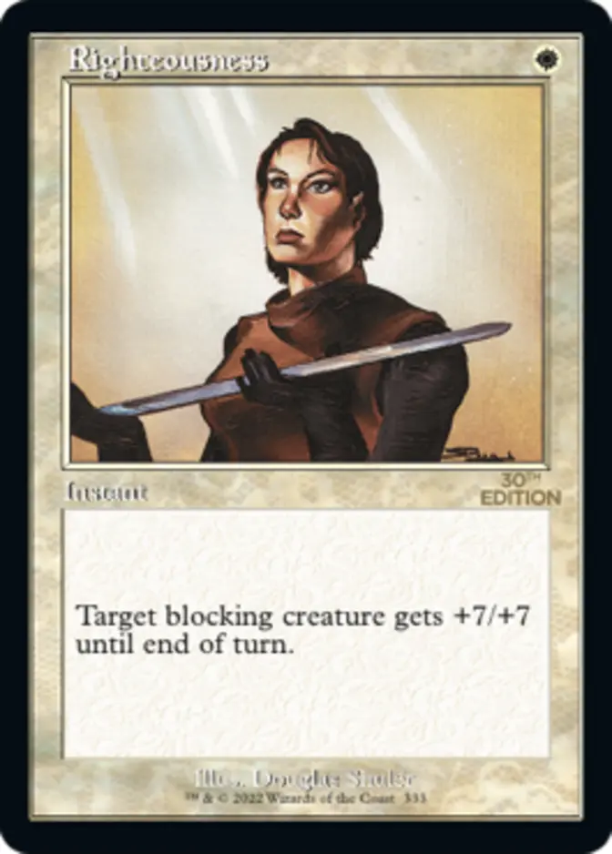 Righteousness <retro> [30A]