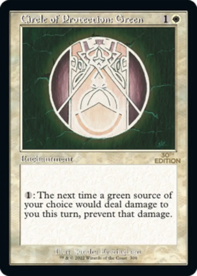 Circle of Protection: Green <retro> [30A]
