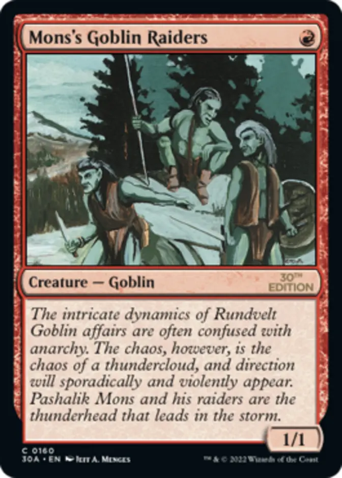 Mons's Goblin Raiders [30A]