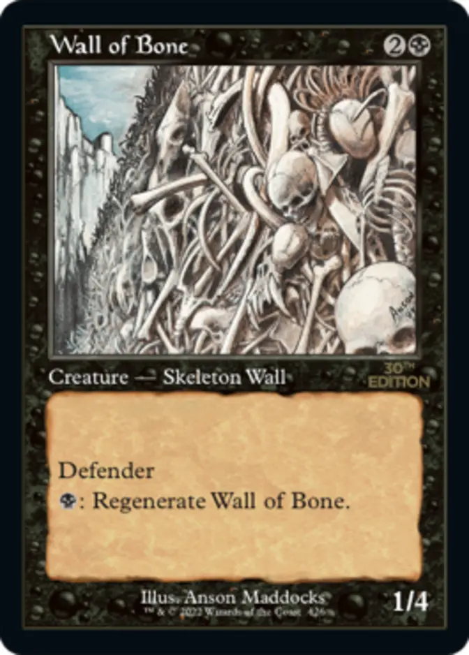Wall of Bone <retro> [30A]