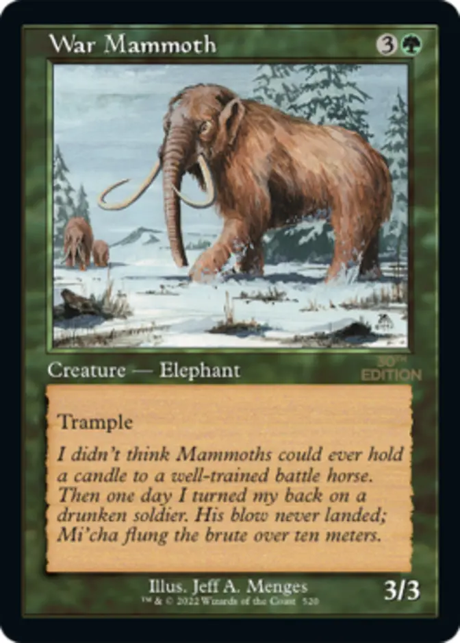 War Mammoth <retro> [30A]