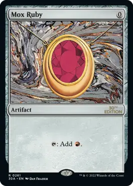 MTG Mox Ruby 旧枠30A PSA10連番 Mox Ruby, 30th Anniversary Edition (30A) Price History