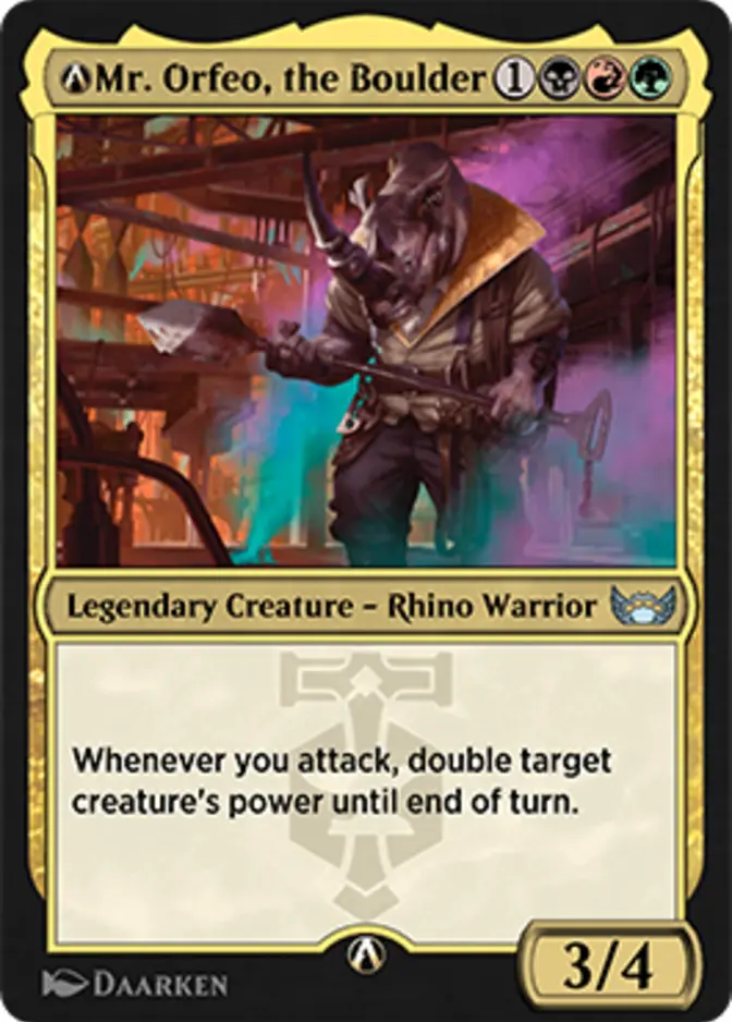 Mr. Orfeo, the Boulder <magic arena rebalanced> [SNC]