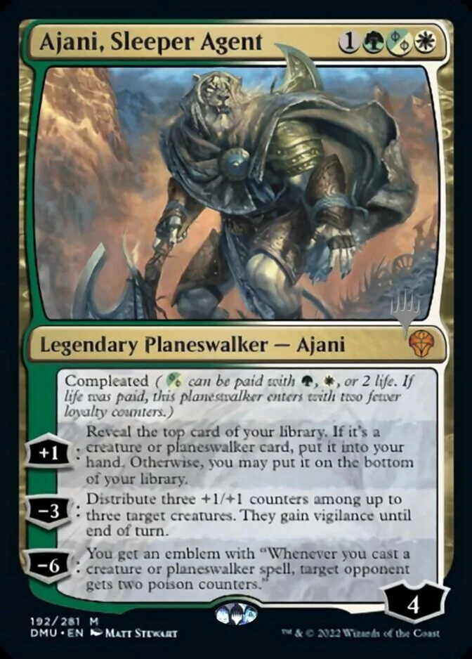 Ajani, Sleeper Agent <planeswalker stamp> [DMU] (F)