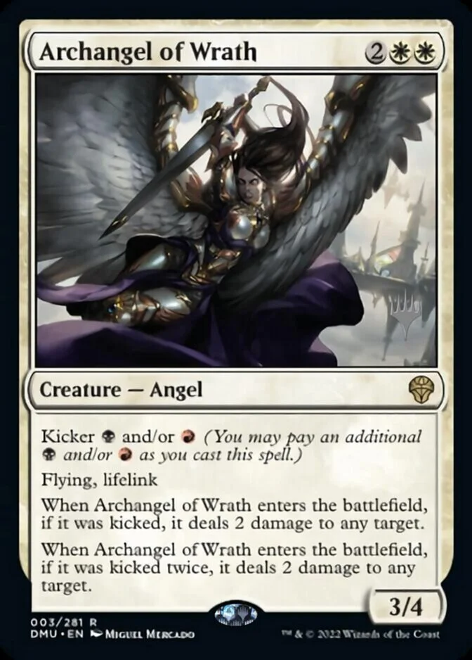 Archangel of Wrath <planeswalker stamp> [DMU] (F)