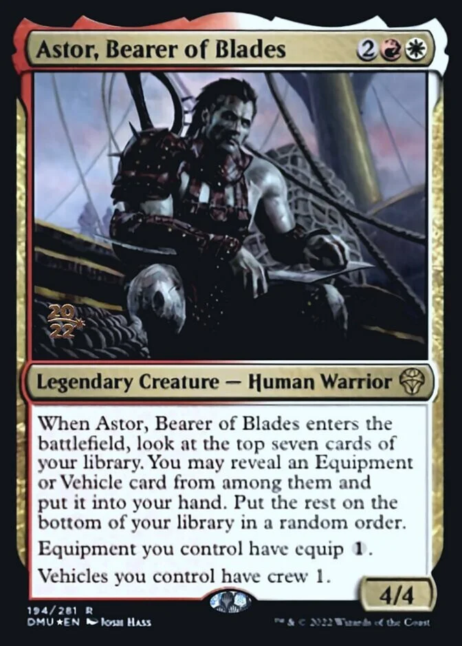 Astor, Bearer of Blades <prerelease> [DMU] (F)