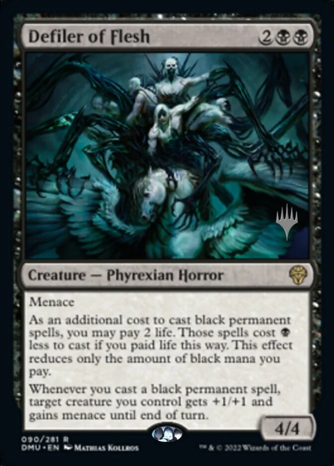 Defiler of Flesh <planeswalker stamp> [DMU]