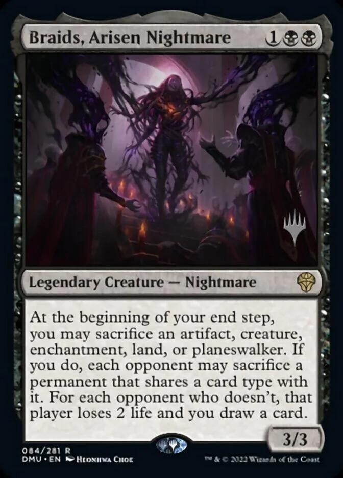 Braids, Arisen Nightmare <planeswalker stamp> [DMU]