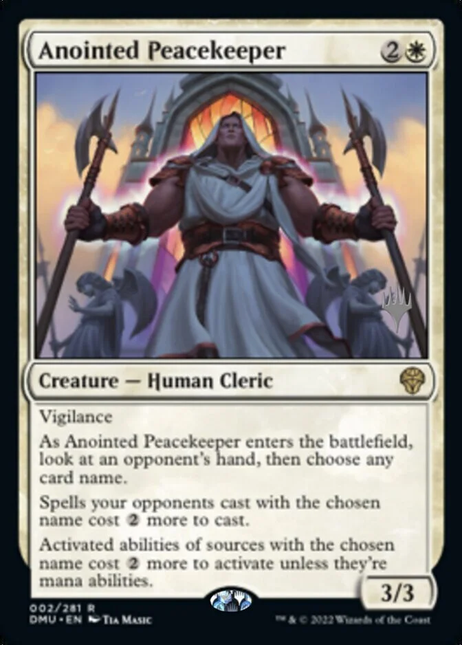 Anointed Peacekeeper <planeswalker stamp> [DMU]
