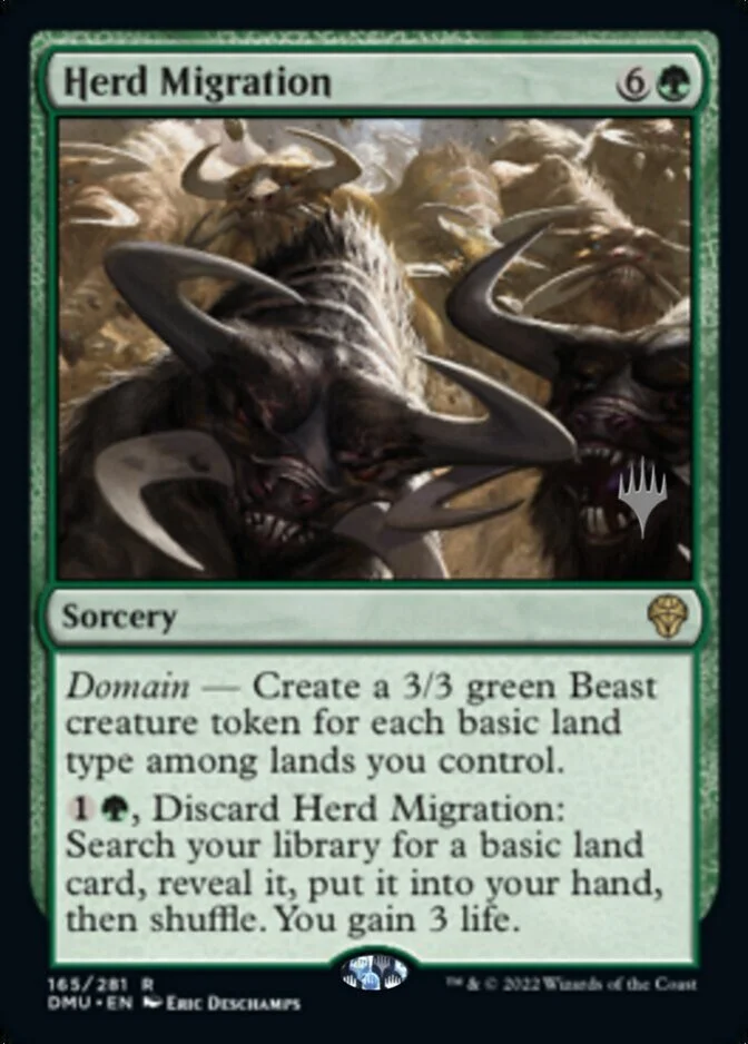 Herd Migration <planeswalker stamp> [DMU]