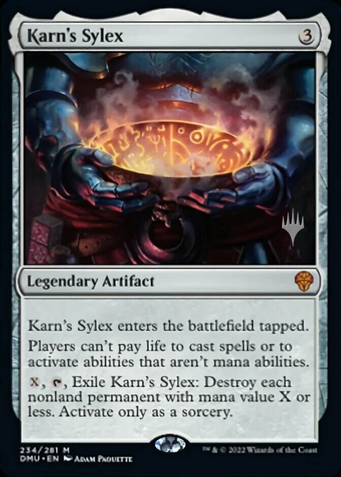 Karn's Sylex <planeswalker stamp> [DMU]
