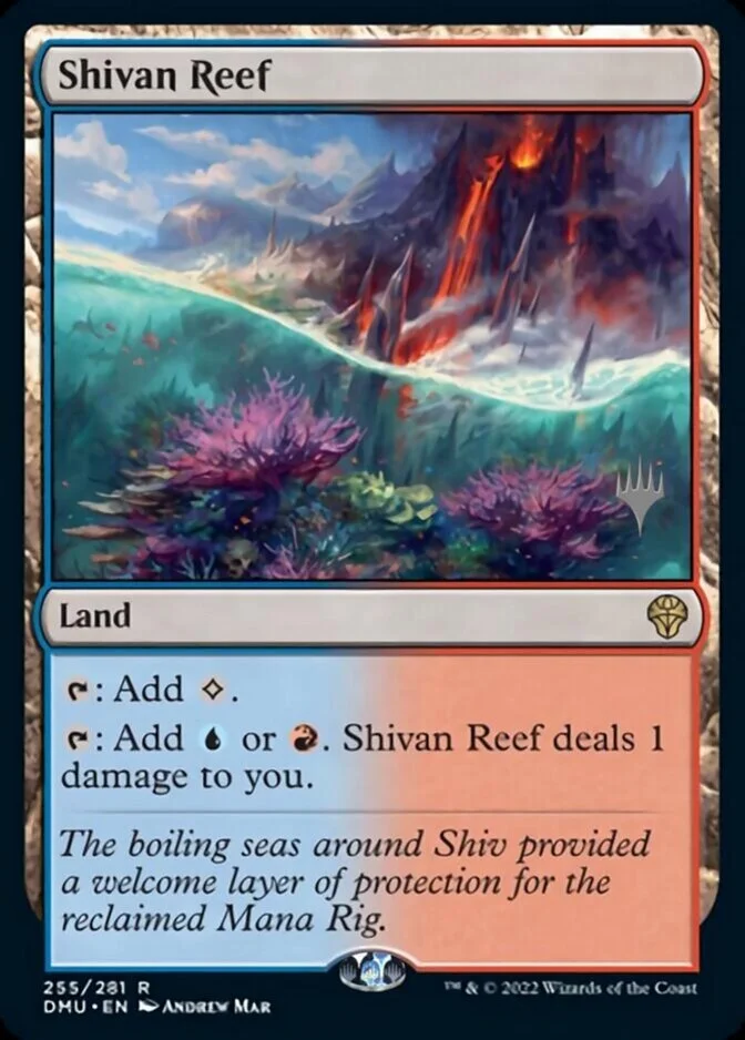 Shivan Reef <planeswalker stamp> [DMU] (F)