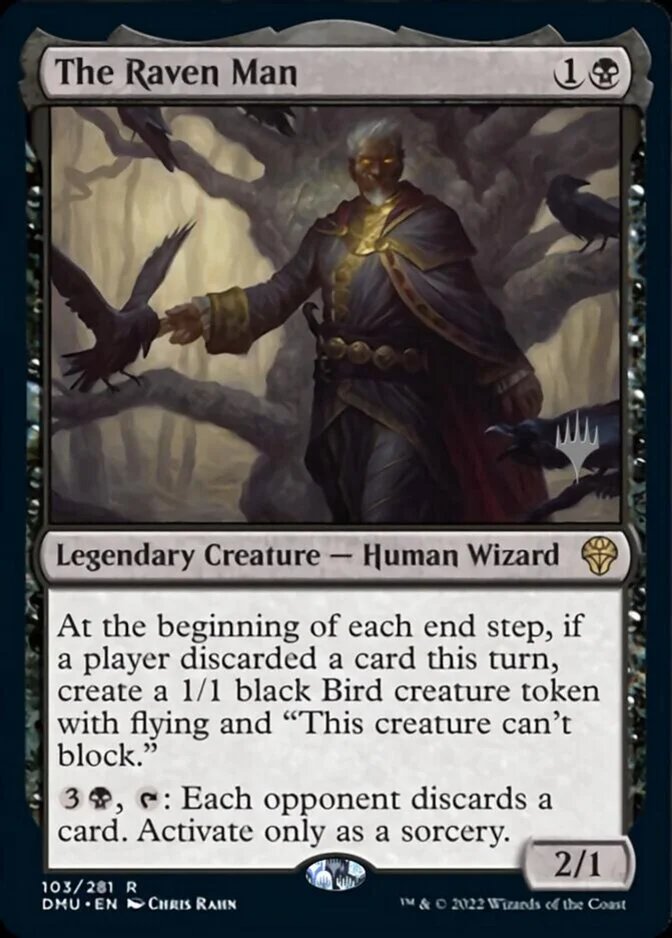 The Raven Man <planeswalker stamp> [DMU]