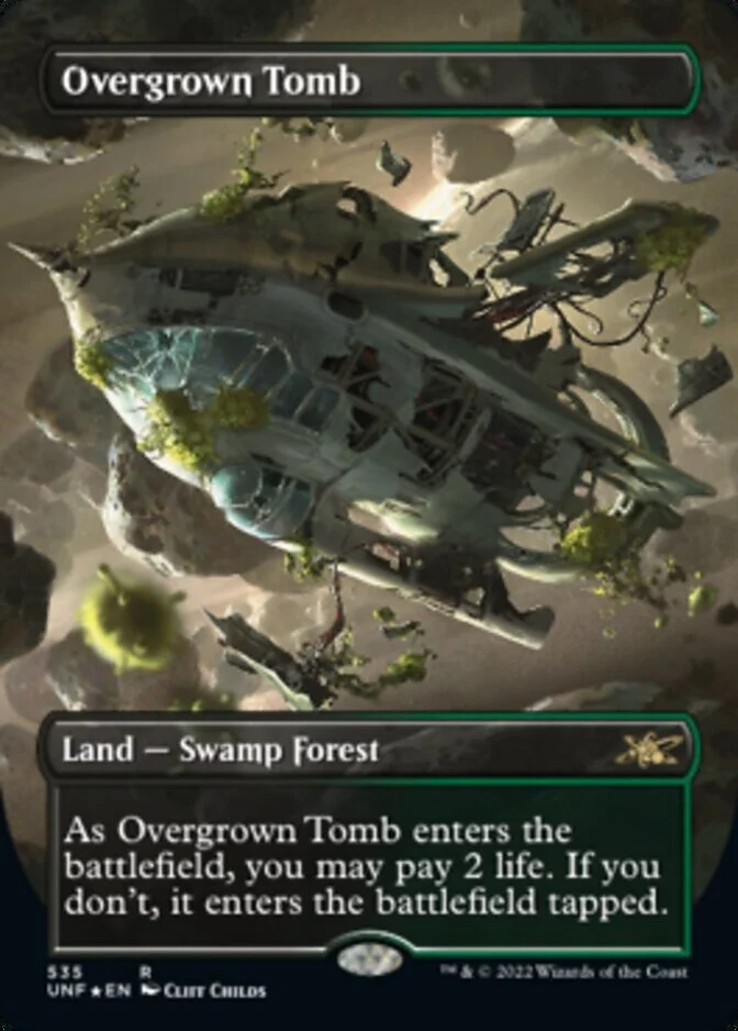 Overgrown Tomb <borderless - galaxy foil> [UNF] (F)