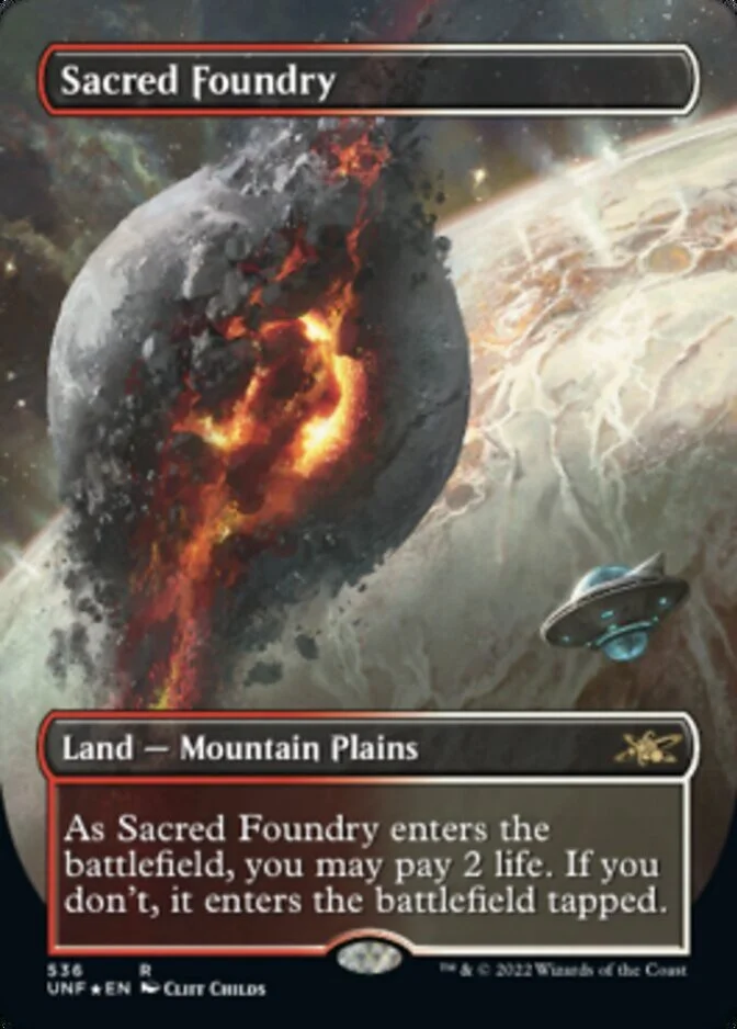 Sacred Foundry <borderless - galaxy foil> [UNF] (F)