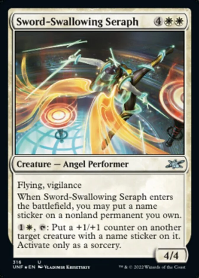 Sword-Swallowing Seraph <galaxy foil> [UNF] (F)