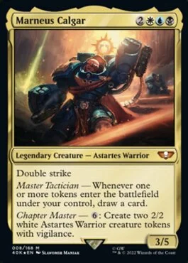 forces of the imperium mtg card list Magic: Gathering Universes Beyond: Warhammer 40,000 Commander Deck – The : Toys & Games etched Display Commander (a thick cardstock copy of the commander card with foil etched into the cards border and art) Warhammer 40K Commander Decks Spoilers