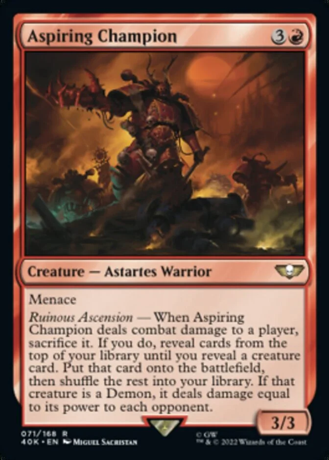 Aspiring Champion <surge foil> [40K] (F)