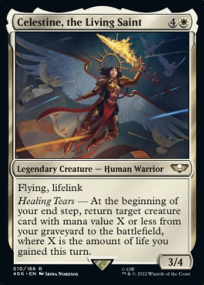 Celestine, the Living Saint <surge foil> [40K] (F)