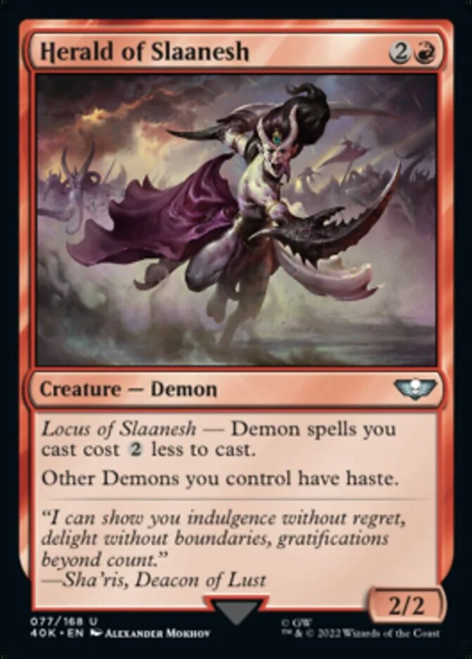 Herald of Slaanesh <surge foil> [40K] (F)