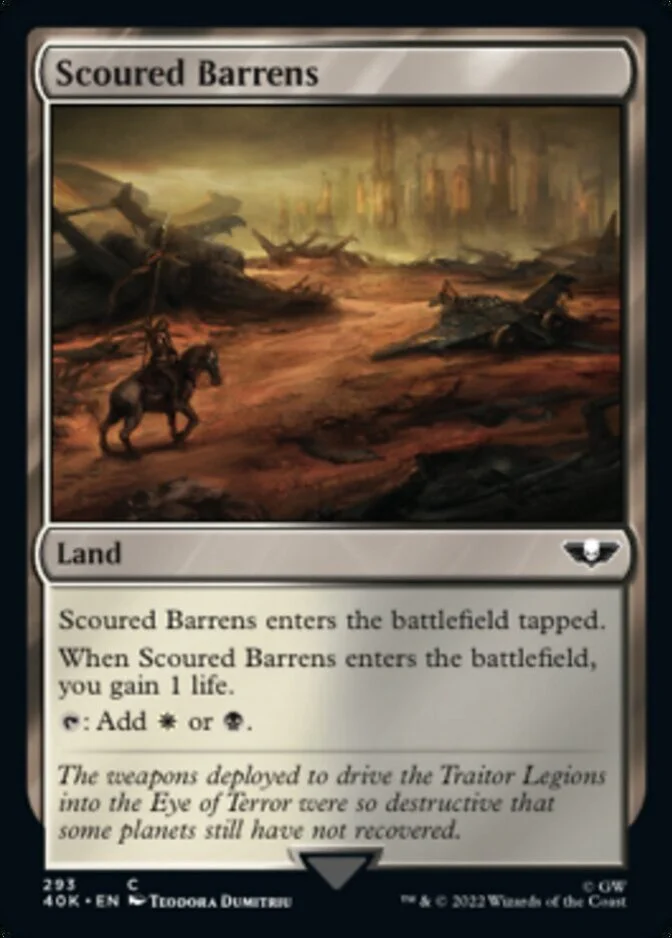 Scoured Barrens <surge foil> [40K] (F)