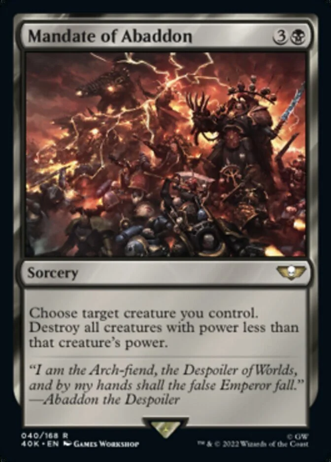 Mandate of Abaddon <surge foil> [40K] (F)