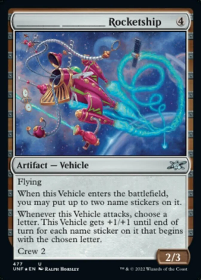 ________ ________ Rocketship <galaxy foil> [UNF] (F)