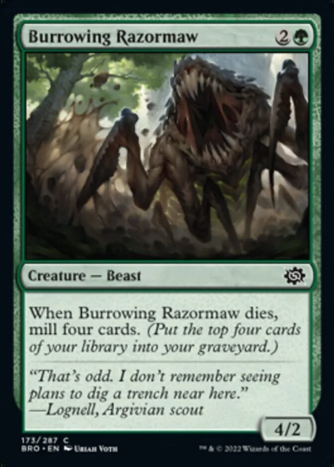 Burrowing Razormaw [BRO] (F)