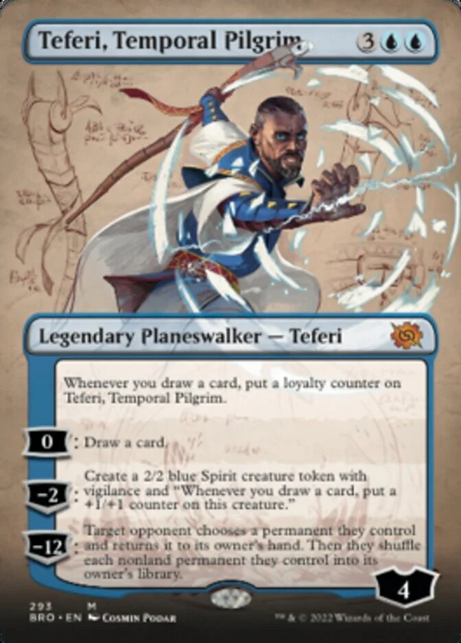 Teferi, Temporal Pilgrim <borderless> [BRO] (F)