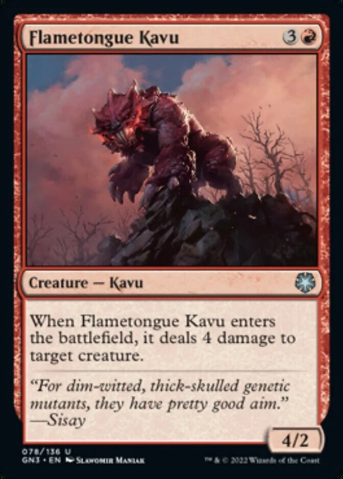 Flametongue Kavu [GN3]