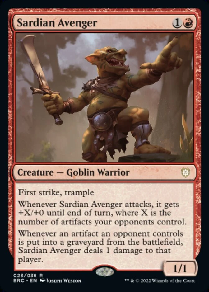Sardian Avenger [BRC] (F)