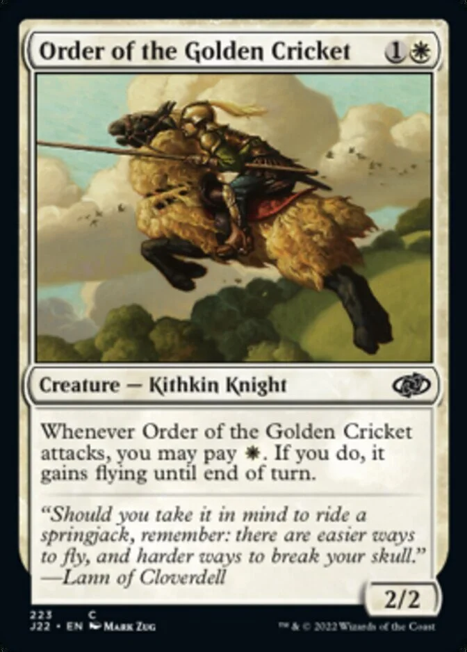 Order of the Golden Cricket [J22]