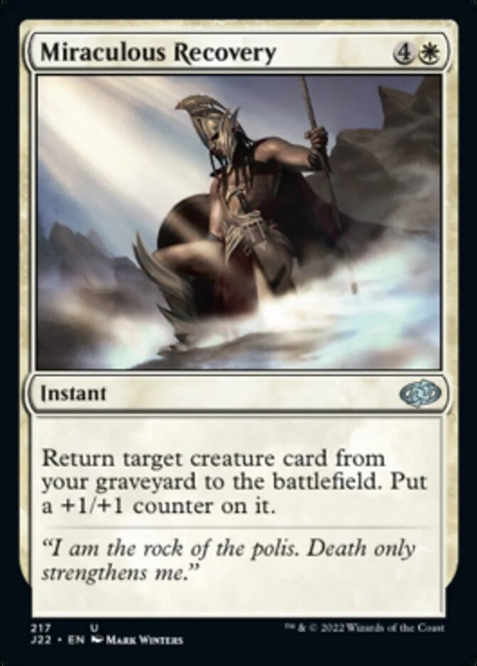 Miraculous Recovery [J22] (F)