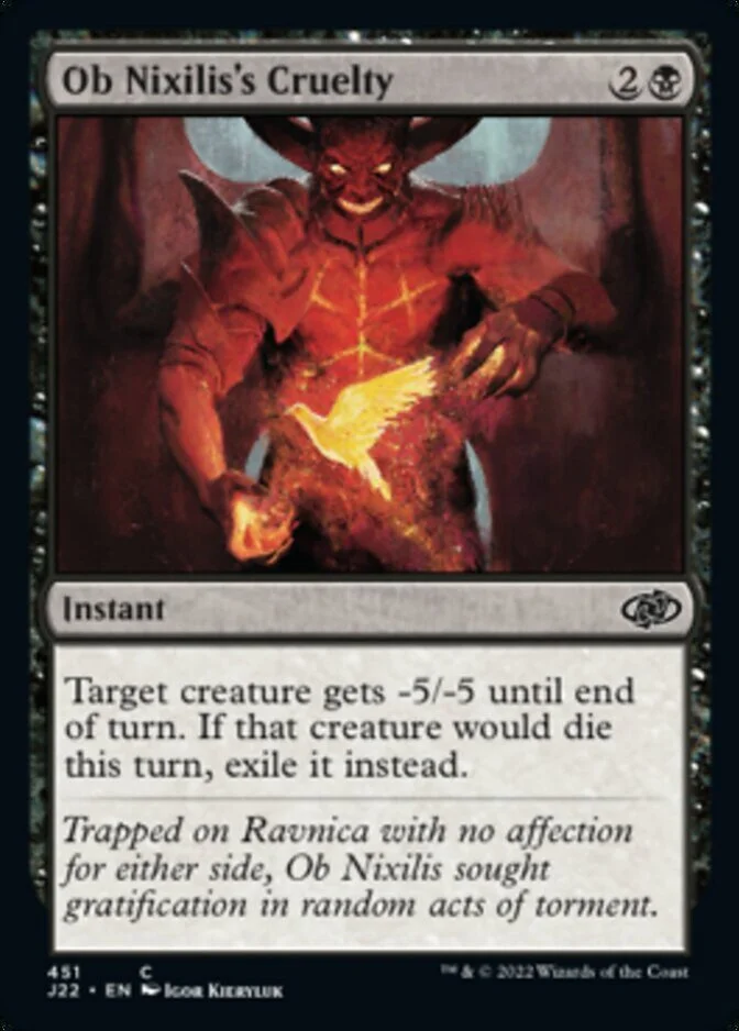 Ob Nixilis's Cruelty [J22] (F)