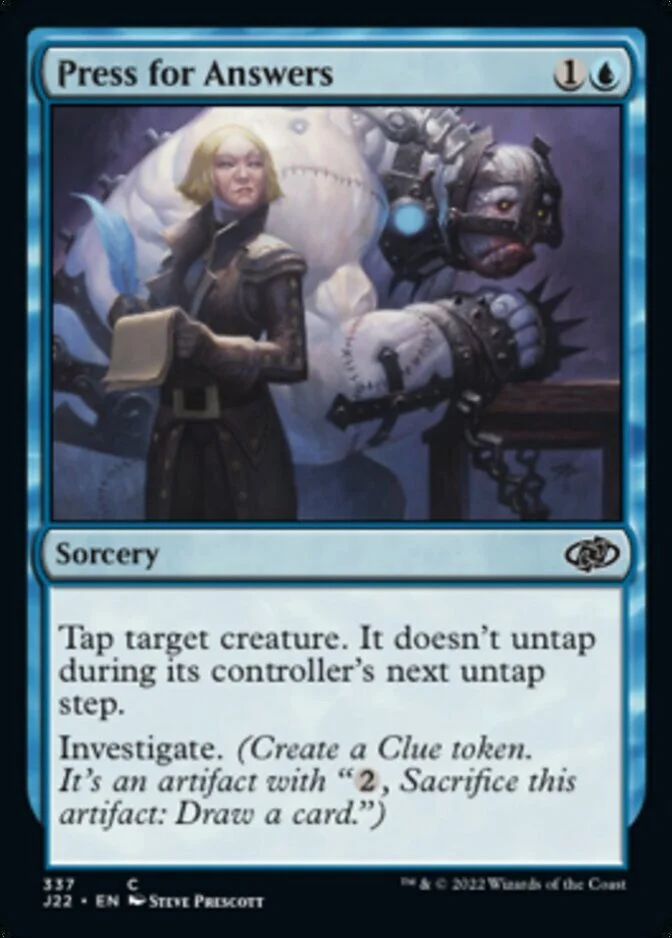 Press for Answers [J22] (F)