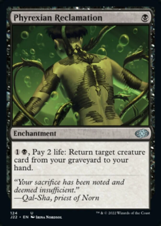 Phyrexian Reclamation ULG 英語版 foil Phyrexian Reclamation, Jumpstart 2022 (J22) Price History