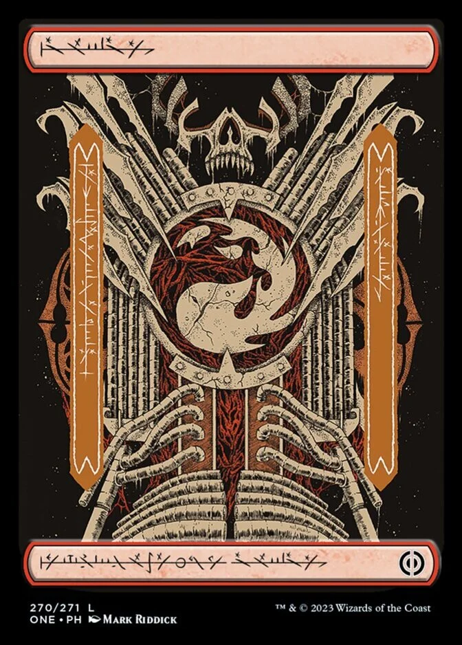 Mountain <phyrexian> [ONE]