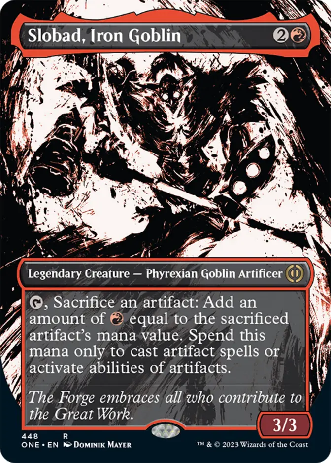 Slobad, Iron Goblin <showcase - Step and Compleat Foil> [ONE]