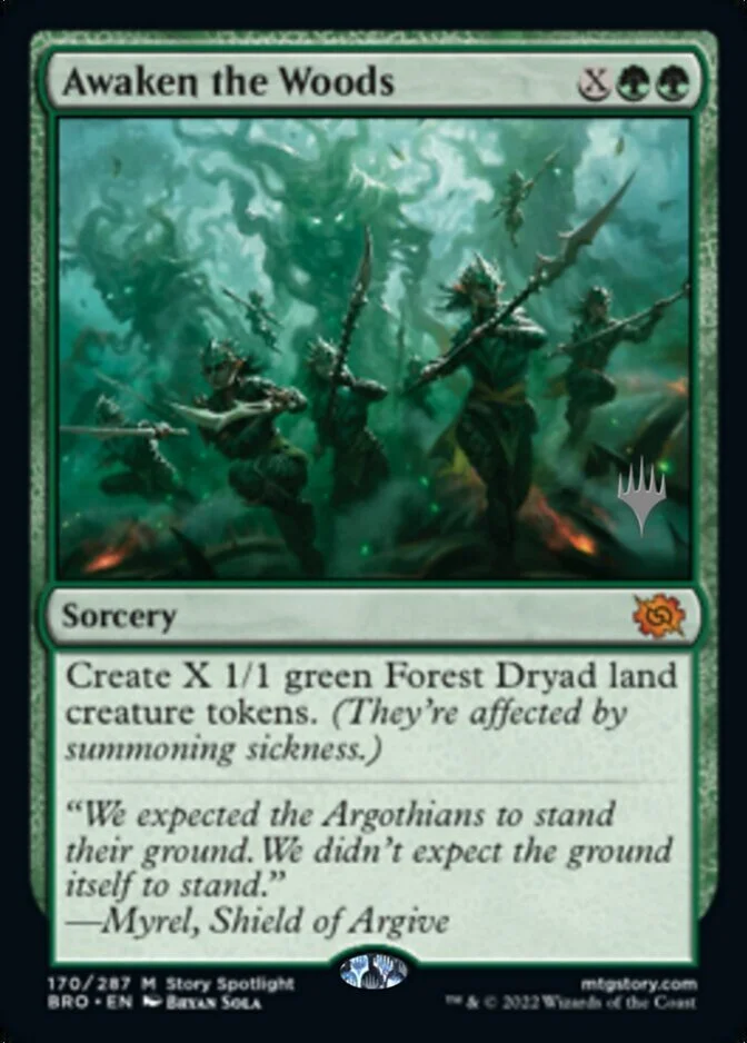 Awaken the Woods <planeswalker stamp> [BRO]