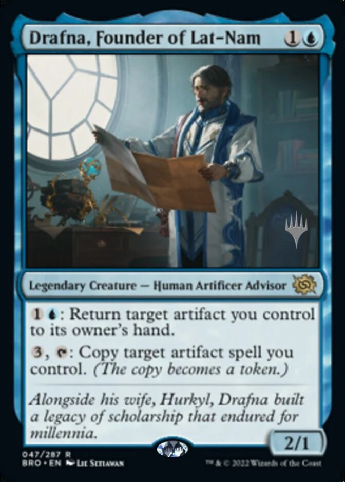 Drafna, Founder of Lat-Nam <planeswalker stamp> [BRO] (F)
