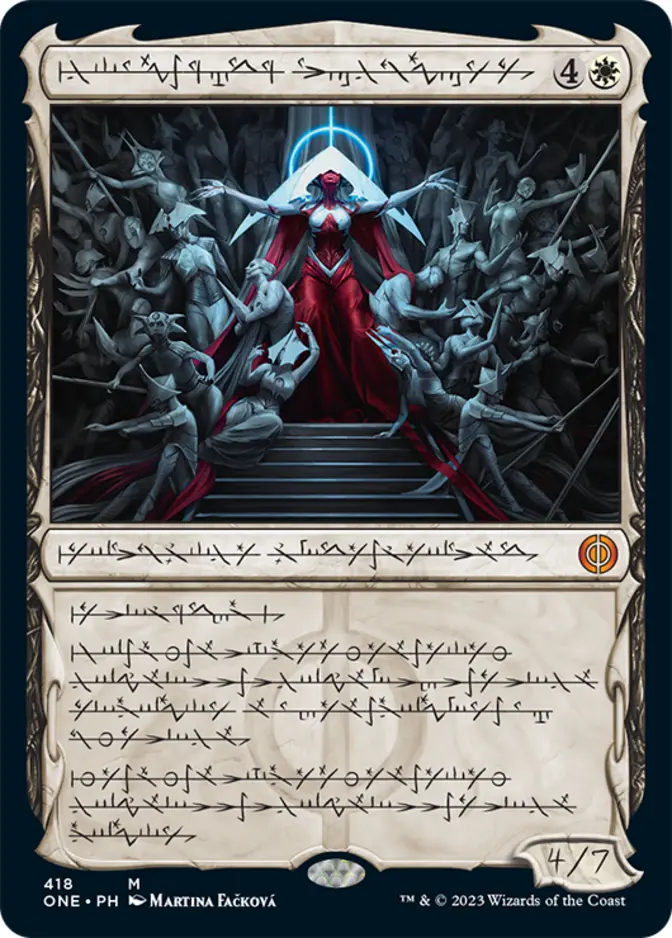 Elesh Norn, Mother of Machines <phyrexian - Step and Compleat Foil> [ONE]