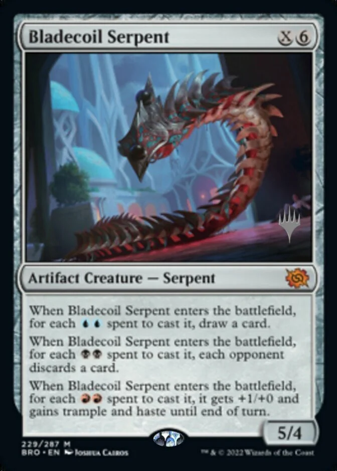 Bladecoil Serpent <planeswalker stamp> [BRO]