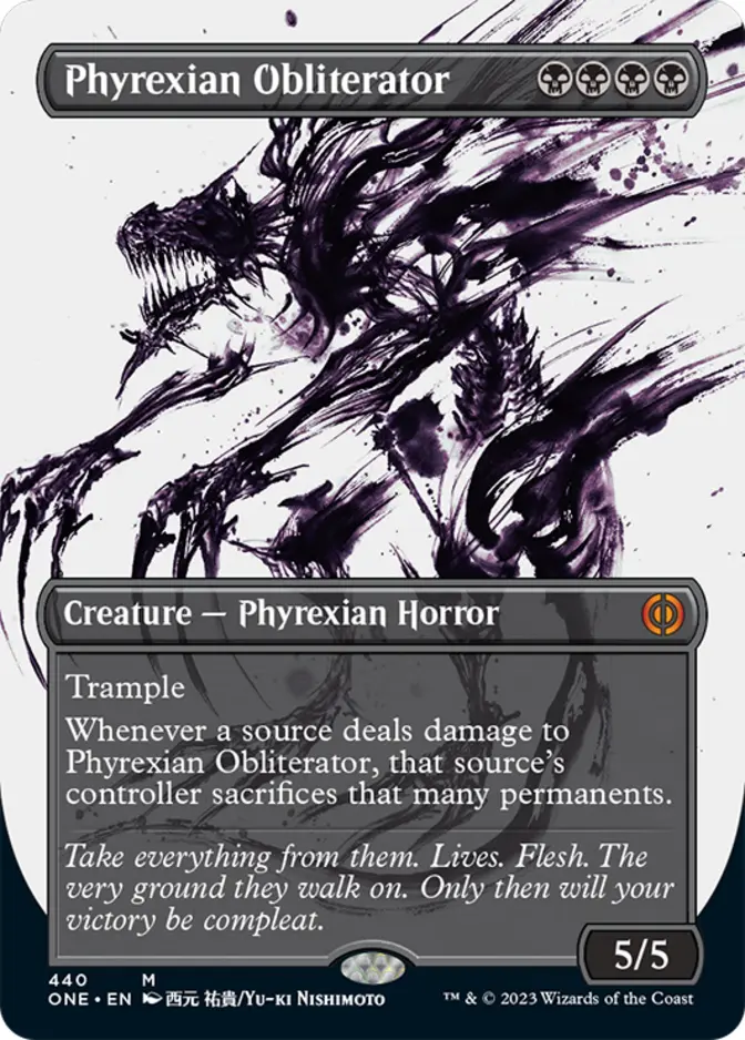 Phyrexian Obliterator <showcase - Step and Compleat Foil> [ONE]