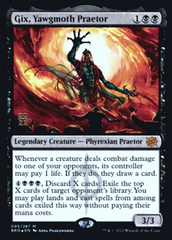 Gix, Yawgmoth Praetor <prerelease> [BRO] (F)