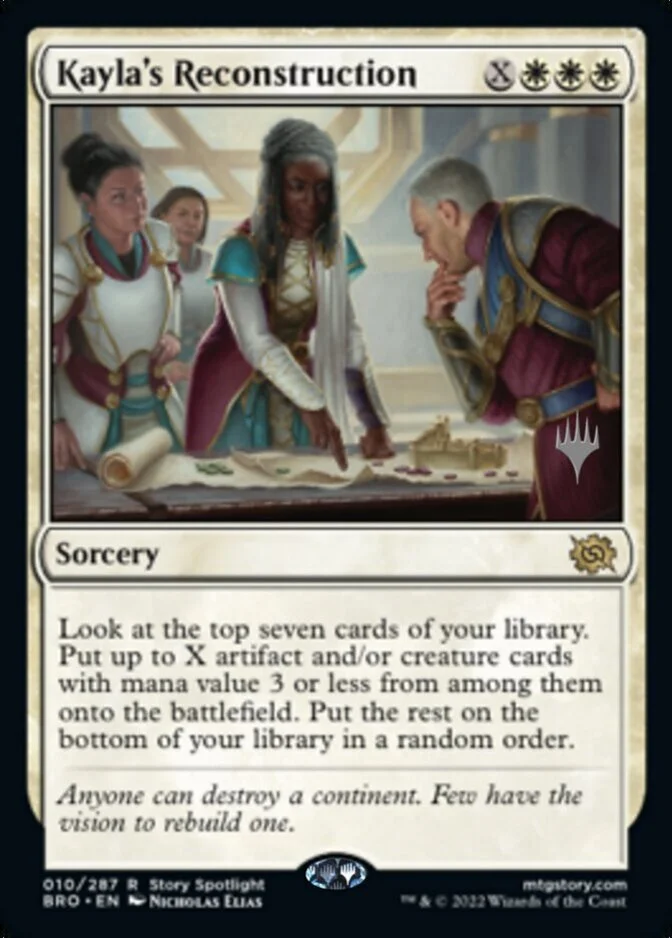 Kayla's Reconstruction <planeswalker stamp> [BRO] (F)