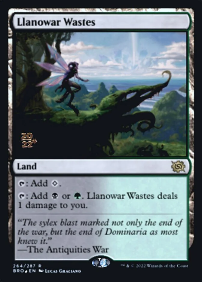 Llanowar Wastes <prerelease> [BRO] (F)