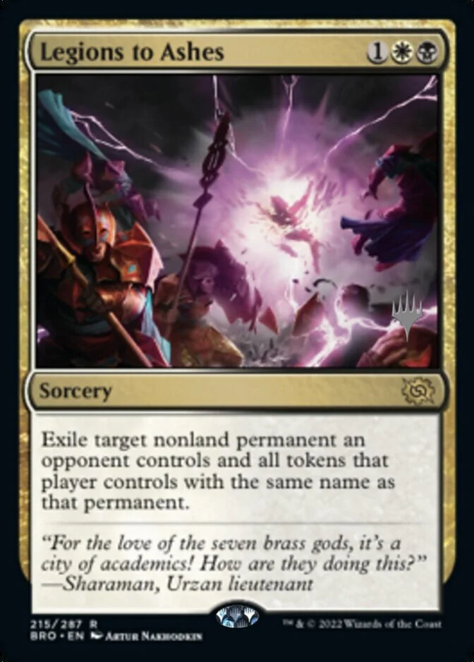 Legions to Ashes <planeswalker stamp> [BRO]