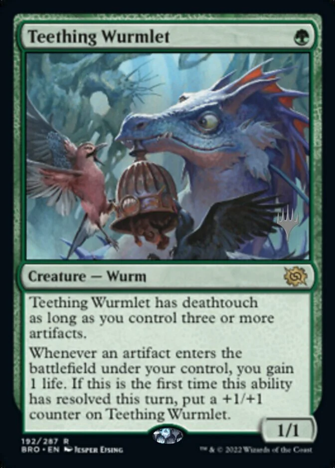Teething Wurmlet <planeswalker stamp> [BRO]