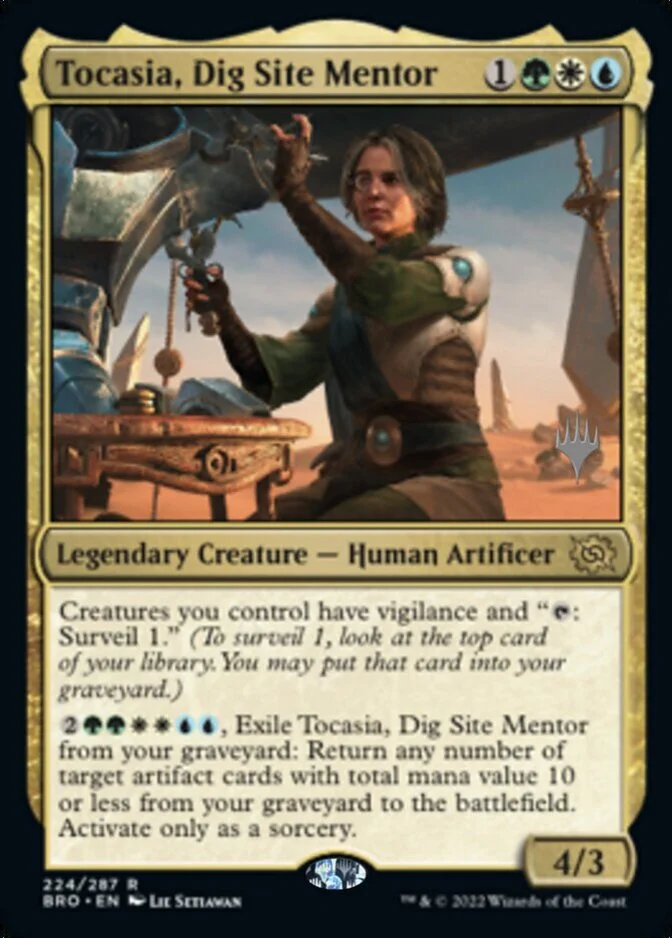 Tocasia, Dig Site Mentor <planeswalker stamp> [BRO] (F)